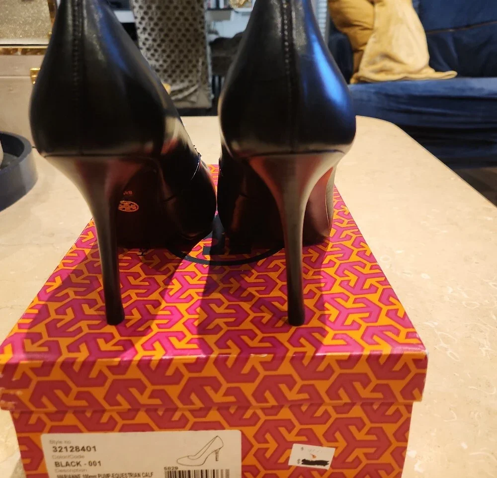 Tory Burch Black Stiletto Pump - Marianne 100mm